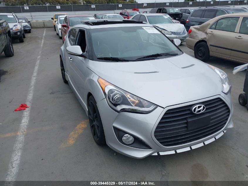 2015 Hyundai Veloster Turbo VIN: KMHTC6AE1FU239992 Lot: 39445329