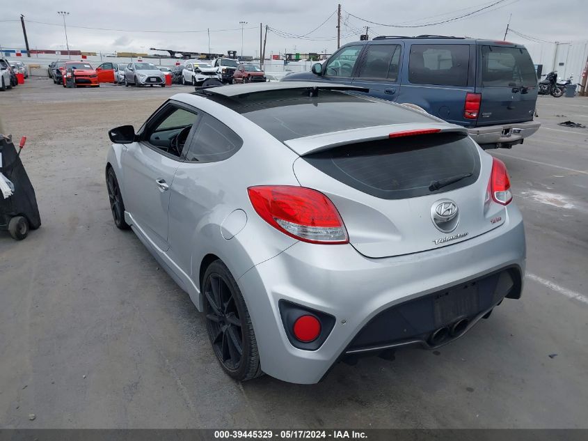 2015 Hyundai Veloster Turbo VIN: KMHTC6AE1FU239992 Lot: 39445329