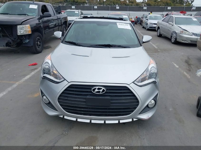 2015 Hyundai Veloster Turbo VIN: KMHTC6AE1FU239992 Lot: 39445329