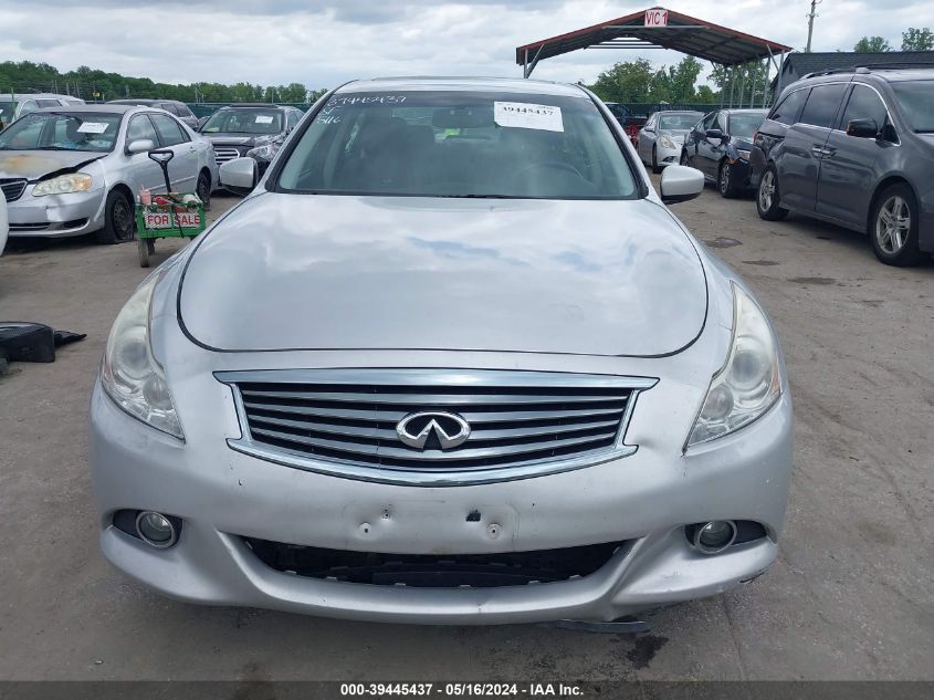 2013 Infiniti G37X VIN: JN1CV6AR6DM357490 Lot: 39445437