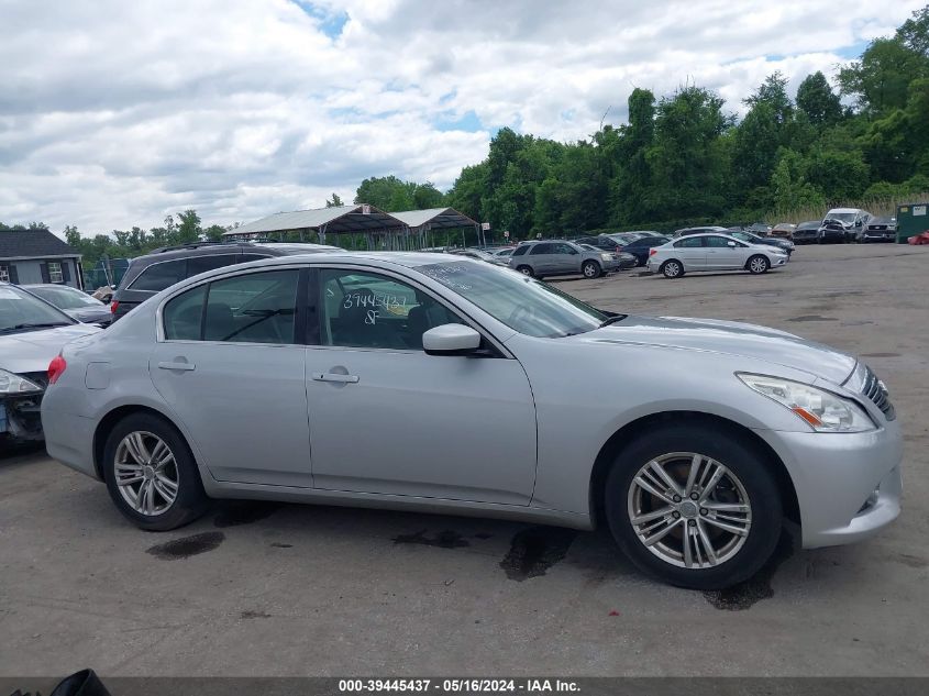 2013 Infiniti G37X VIN: JN1CV6AR6DM357490 Lot: 39445437