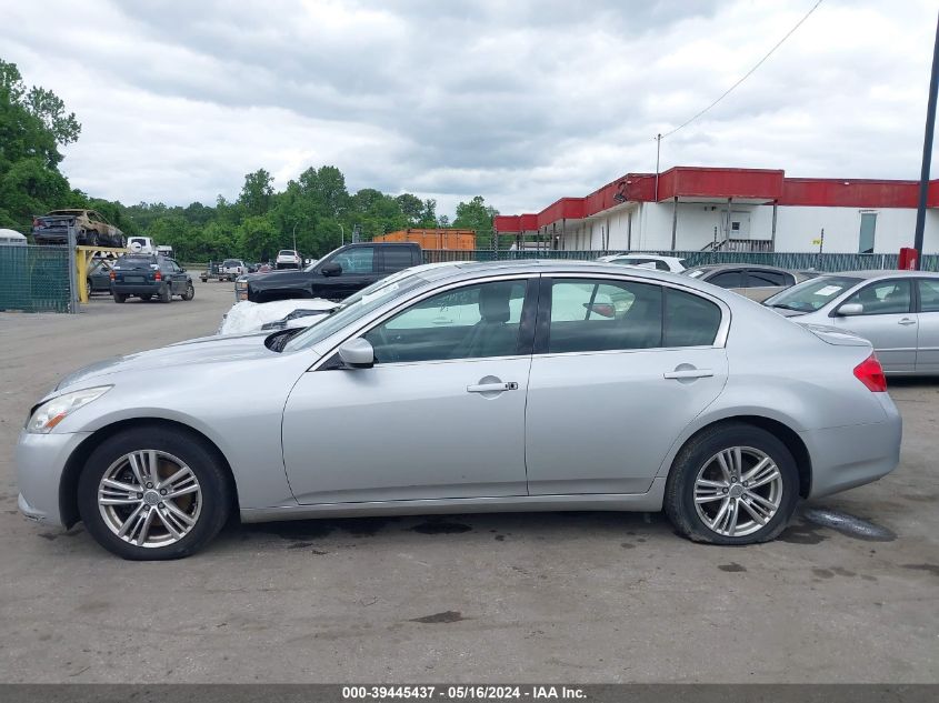 2013 Infiniti G37X VIN: JN1CV6AR6DM357490 Lot: 39445437