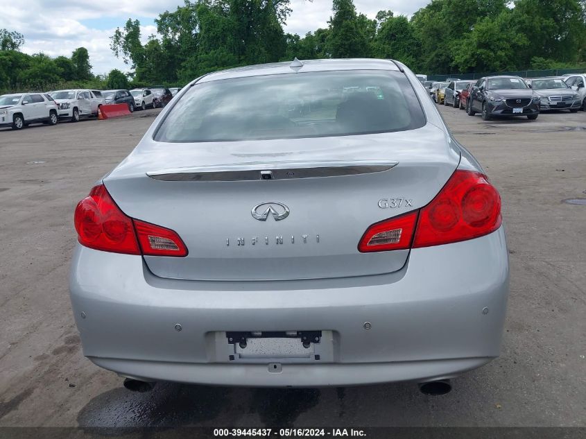 2013 Infiniti G37X VIN: JN1CV6AR6DM357490 Lot: 39445437