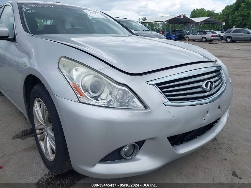 2013 Infiniti G37X VIN: JN1CV6AR6DM357490 Lot: 39445437