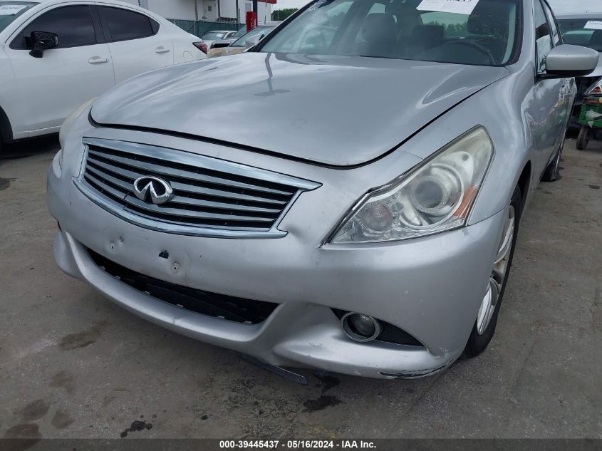 2013 Infiniti G37X VIN: JN1CV6AR6DM357490 Lot: 39445437