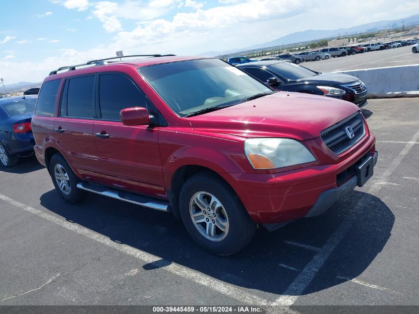 2004 Honda Pilot Ex VIN: 2HKYF18474H584128 Lot: 39445459