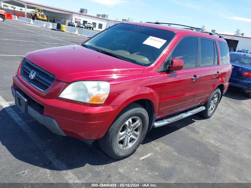 2004 Honda Pilot Ex VIN: 2HKYF18474H584128 Lot: 39445459