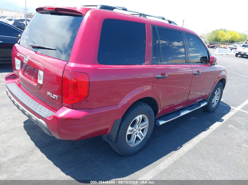 2004 Honda Pilot Ex VIN: 2HKYF18474H584128 Lot: 39445459