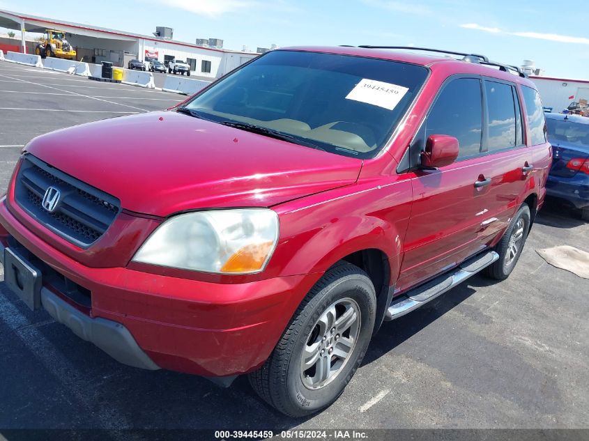 2004 Honda Pilot Ex VIN: 2HKYF18474H584128 Lot: 39445459