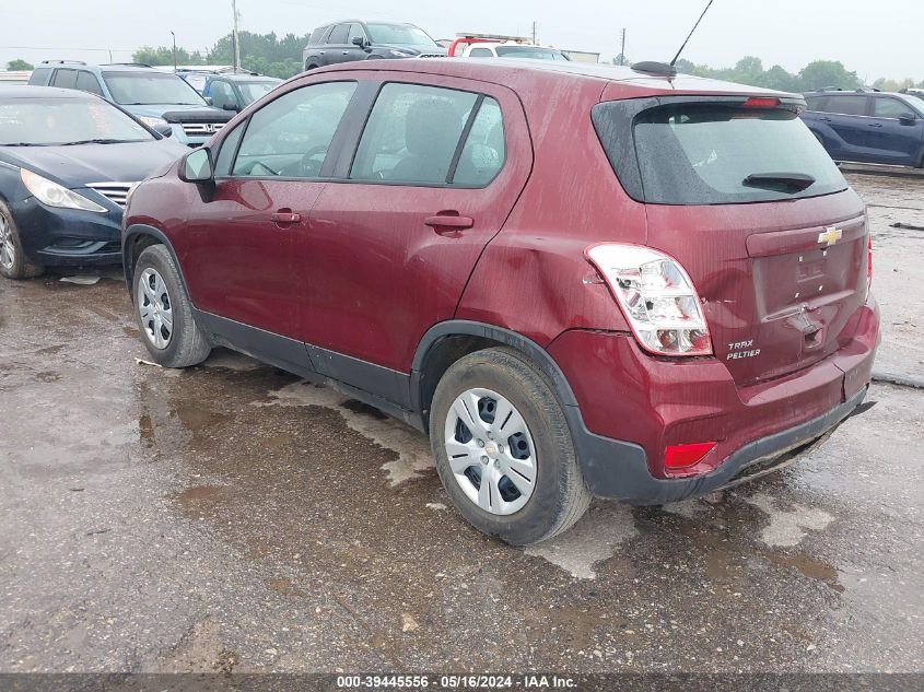 2017 Chevrolet Trax Ls VIN: 3GNCJKSB6HL185746 Lot: 39445556