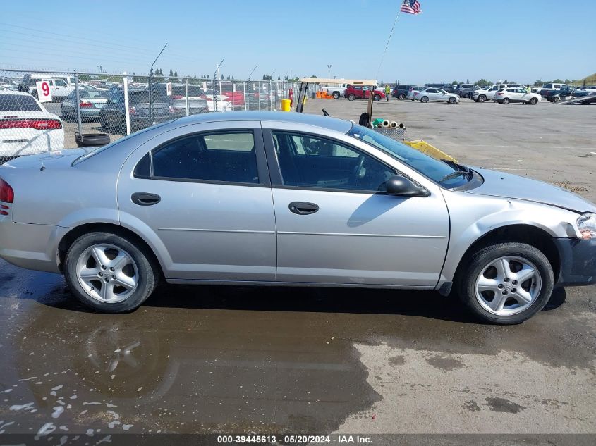 2004 Dodge Stratus Se VIN: 1B3EL36JX4N389724 Lot: 39445613