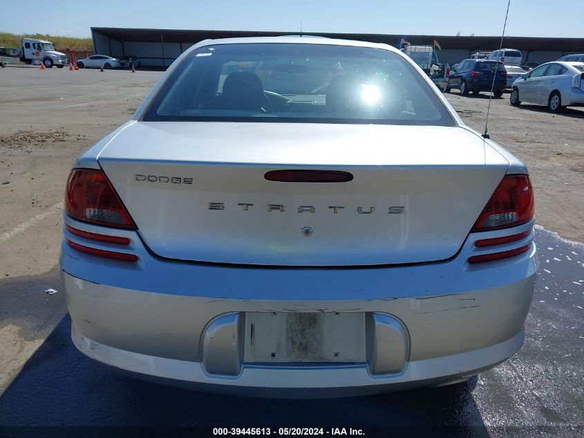 2004 Dodge Stratus Se VIN: 1B3EL36JX4N389724 Lot: 39445613