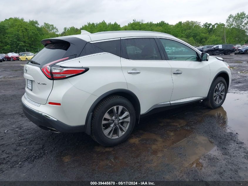 2017 Nissan Murano Sl VIN: 5N1AZ2MH5HN115788 Lot: 39445670