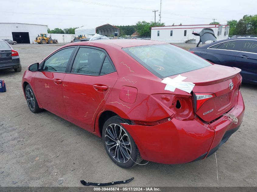 2015 Toyota Corolla L/Le/Le Pls/Prm/S/S Pls VIN: 2T1BURHE0FC408787 Lot: 39445674