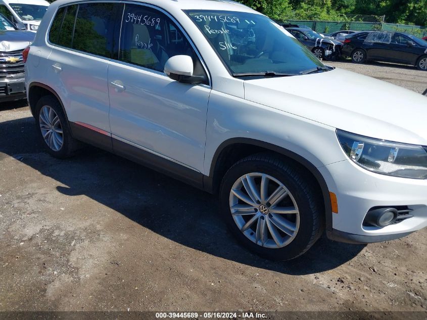 2012 Volkswagen Tiguan Se VIN: WVGBV7AX0CW507301 Lot: 39445689