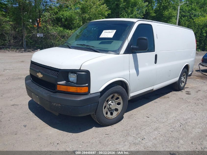 2013 Chevrolet Express 1500 Work Van VIN: 1GCSHAF44D1165860 Lot: 39445697