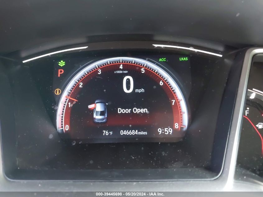 2019 Honda Civic Sport VIN: 2HGFC2F8XKH531166 Lot: 39445698