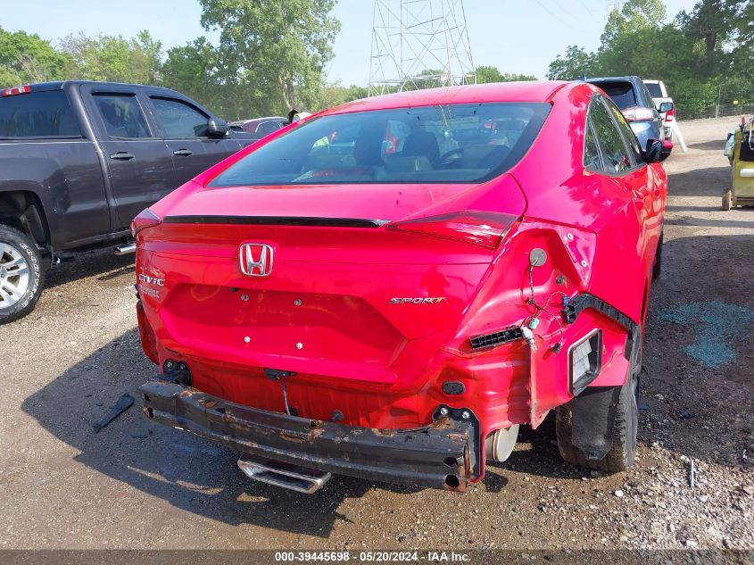 2019 Honda Civic Sport VIN: 2HGFC2F8XKH531166 Lot: 39445698