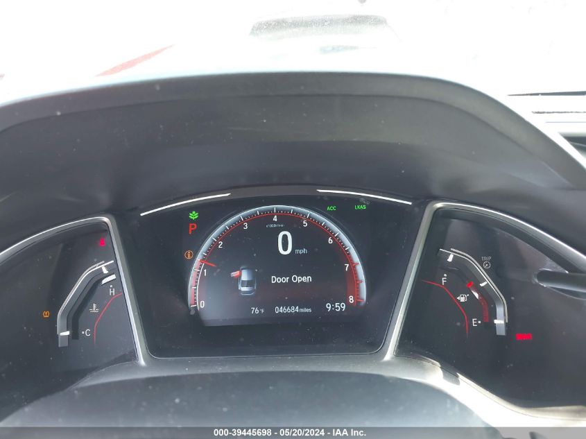 2019 Honda Civic Sport VIN: 2HGFC2F8XKH531166 Lot: 39445698