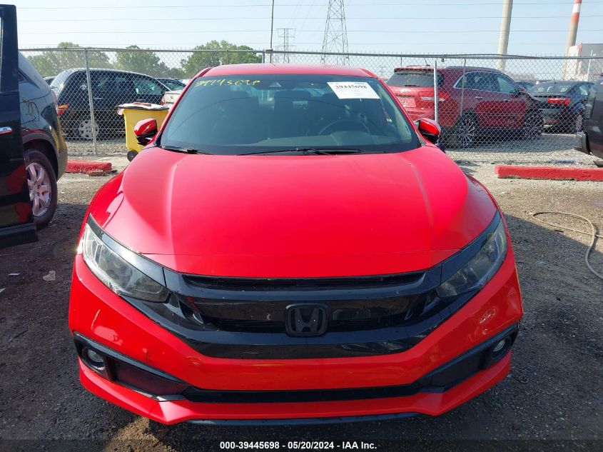 2019 Honda Civic Sport VIN: 2HGFC2F8XKH531166 Lot: 39445698