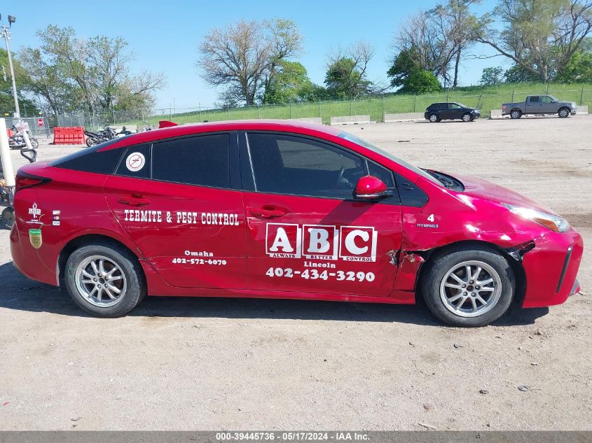 2019 Toyota Prius Le VIN: JTDKARFU7K3098210 Lot: 39445736