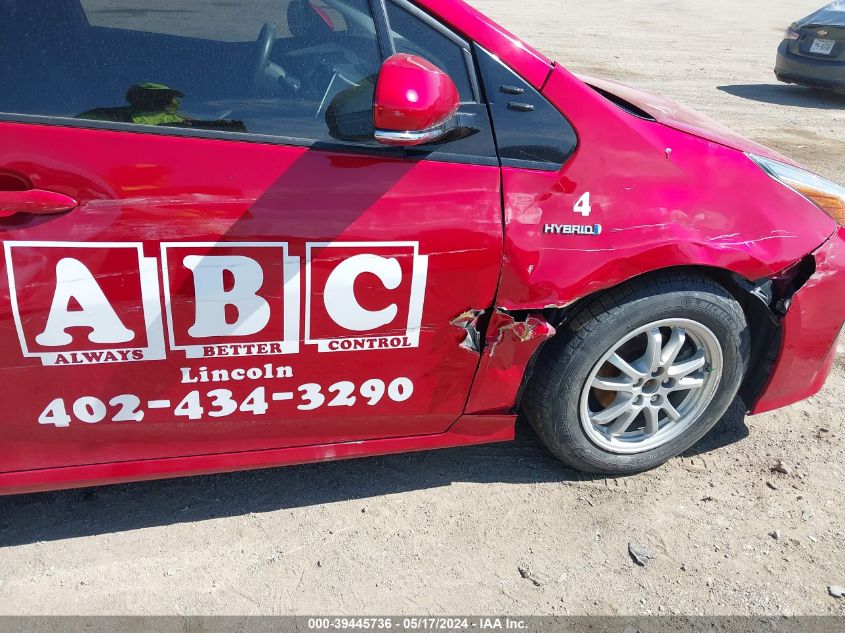 2019 Toyota Prius Le VIN: JTDKARFU7K3098210 Lot: 39445736