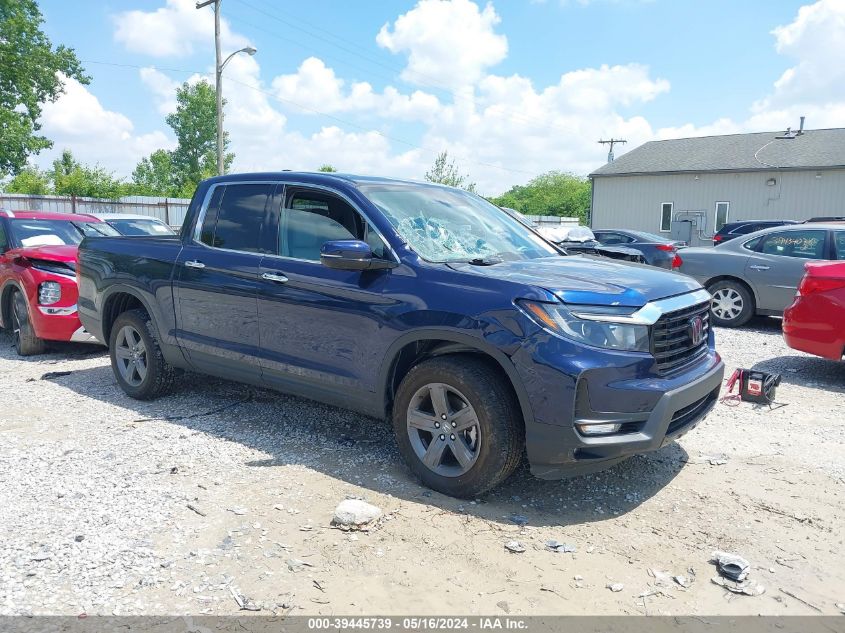 2022 Honda Ridgeline Rtl-E VIN: 5FPYK3F73NB024649 Lot: 39445739