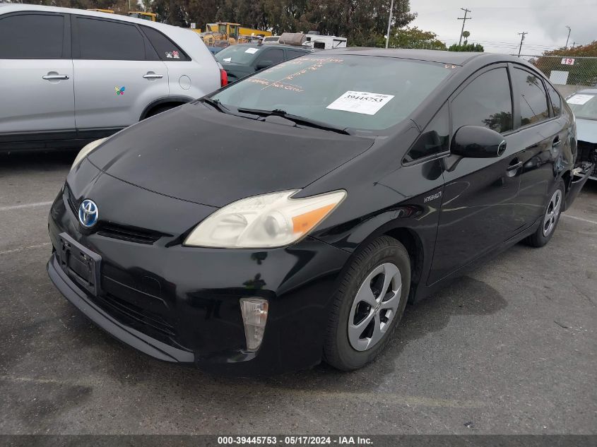 2012 Toyota Prius Two VIN: JTDKN3DU1C5419166 Lot: 39445753