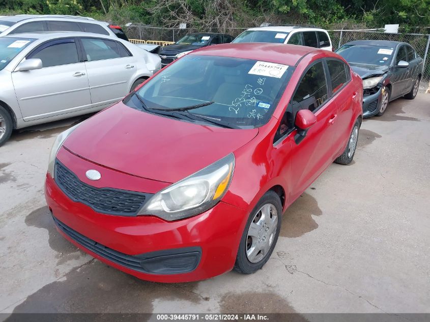 2013 Kia Rio Lx VIN: KNADM4A34D6253487 Lot: 39445791