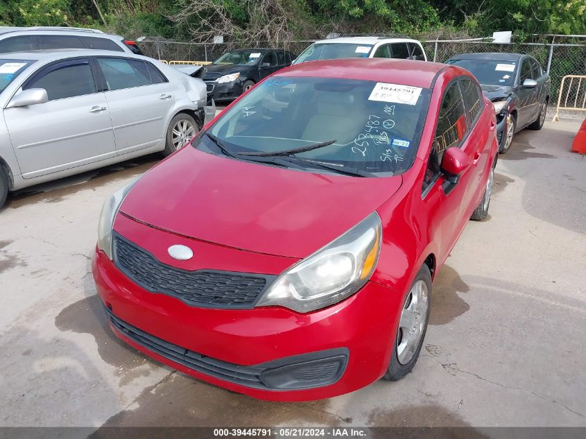 2013 Kia Rio Lx VIN: KNADM4A34D6253487 Lot: 39445791