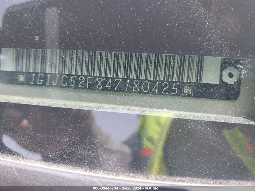 2004 Chevrolet Cavalier VIN: 1G1JC52F847180425 Lot: 39445794