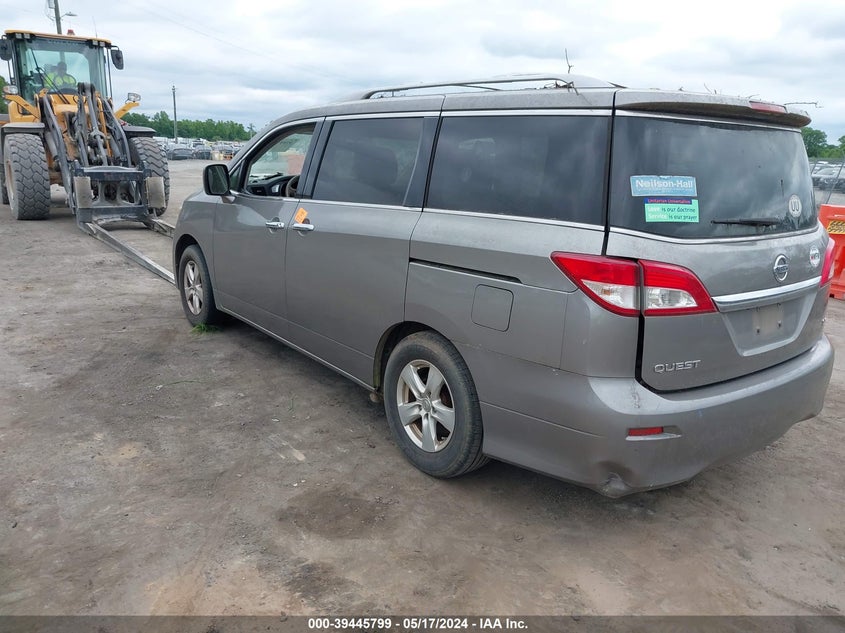 2012 Nissan Quest Sv VIN: JN8AE2KP2C9046171 Lot: 39445799
