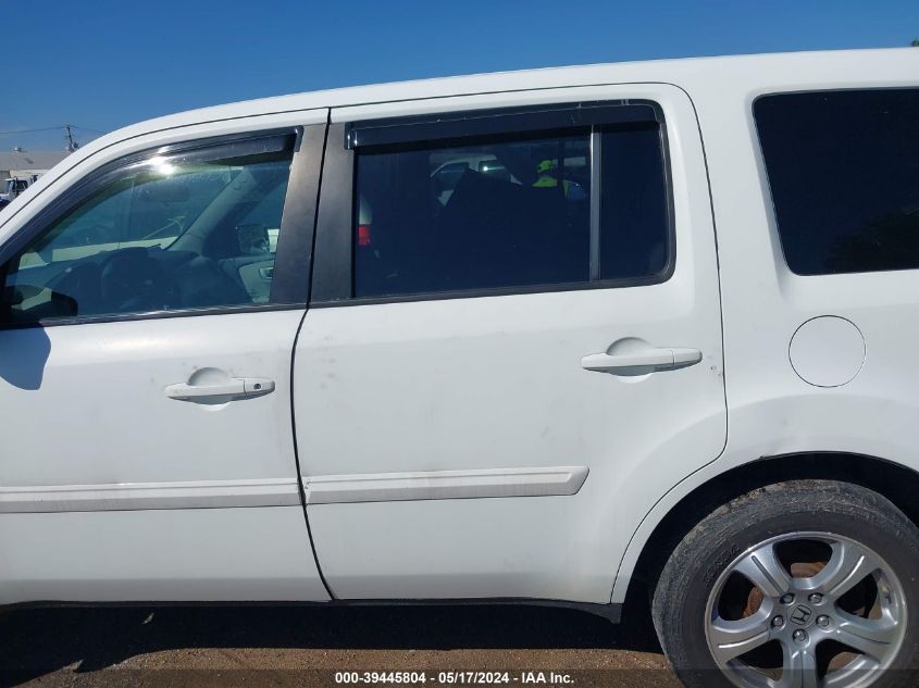 2014 Honda Pilot Ex VIN: 5FNYF4H42EB022252 Lot: 39445804