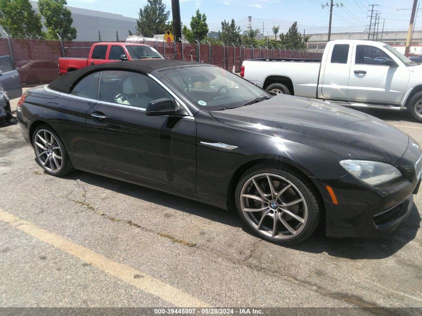 2012 BMW 650I I VIN: WBALZ3C51CDL72453 Lot: 39445807