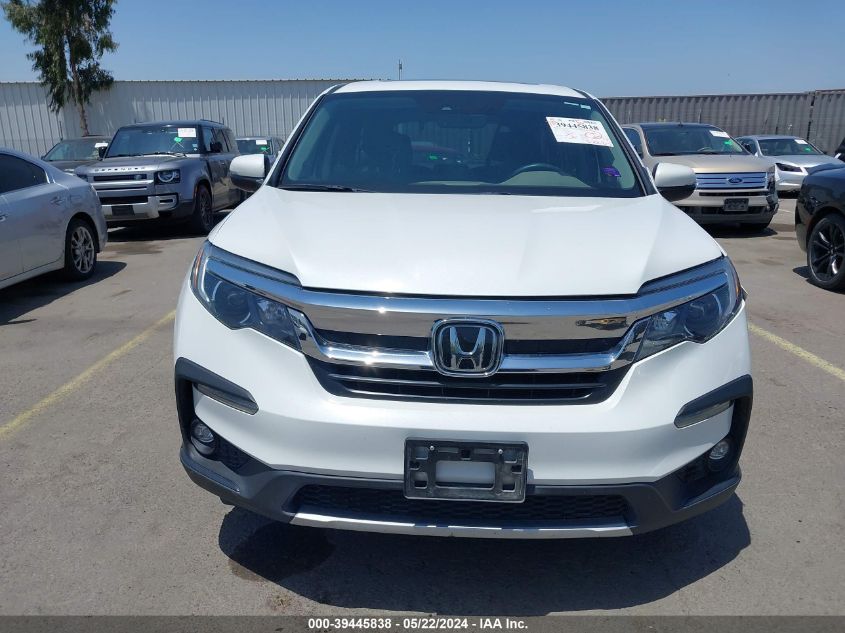 2022 Honda Pilot 2Wd Ex-L VIN: 5FNYF5H52NB038465 Lot: 39445838