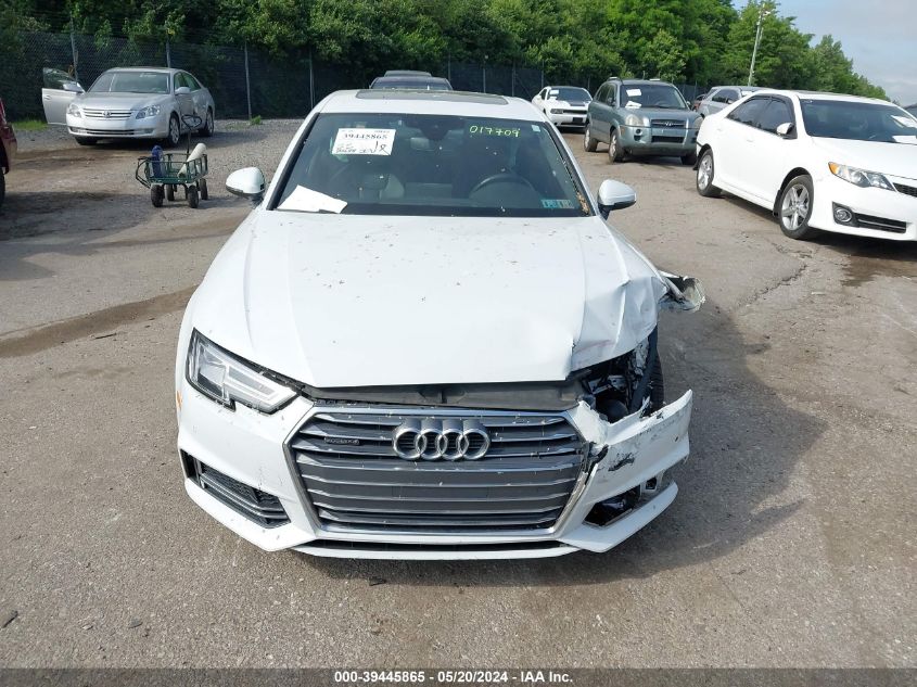 2017 Audi A4 2.0T Premium VIN: WAUENAF44HN017709 Lot: 39445865