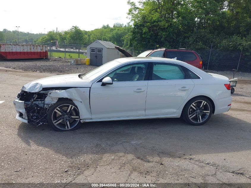 2017 Audi A4 2.0T Premium VIN: WAUENAF44HN017709 Lot: 39445865