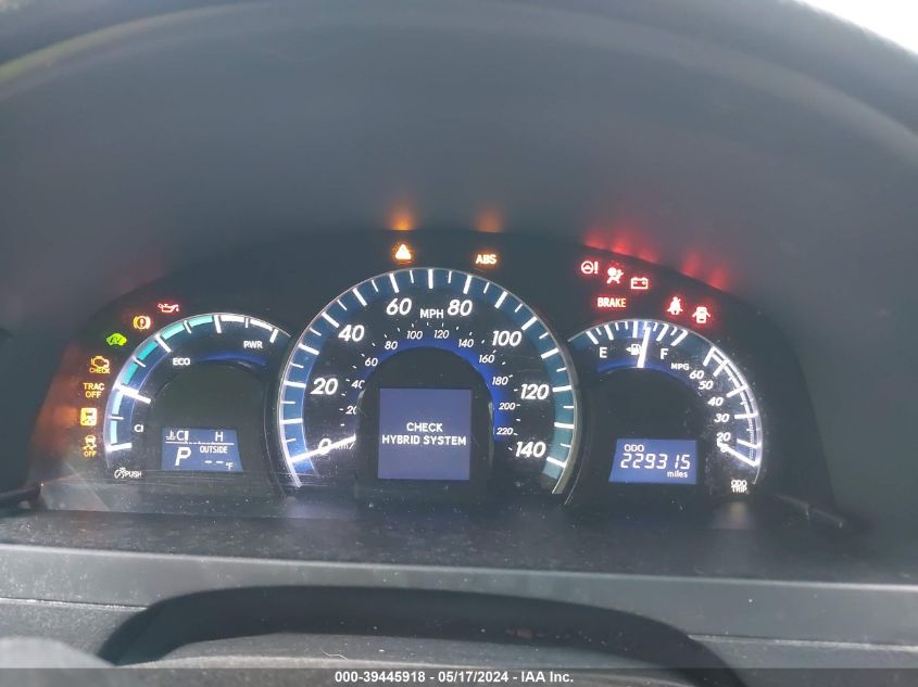 2012 Toyota Camry Hybrid Xle VIN: 4T1BD1FK5CU060392 Lot: 39445918