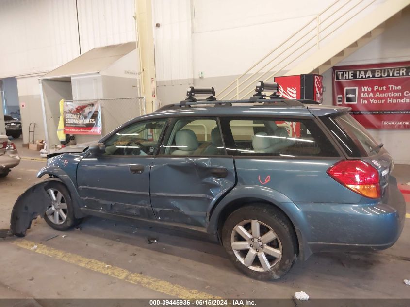 2006 Subaru Outback 2.5I VIN: 4S4BP61C267357370 Lot: 39445936