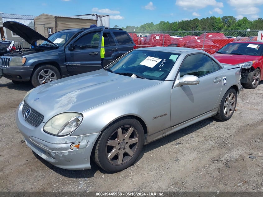 2002 Mercedes-Benz Slk 230 Kompressor VIN: WDBKK49F42F253399 Lot: 39445958