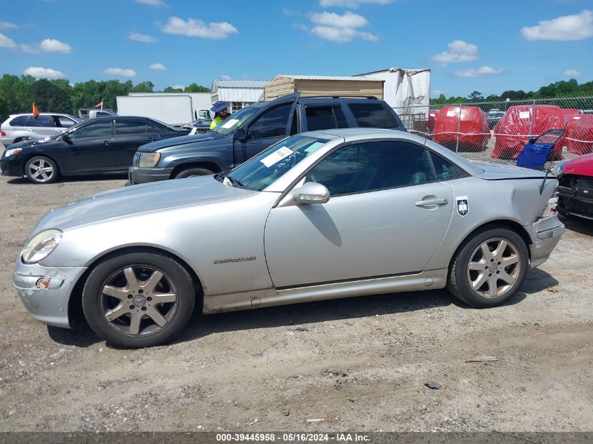 2002 Mercedes-Benz Slk 230 Kompressor VIN: WDBKK49F42F253399 Lot: 39445958