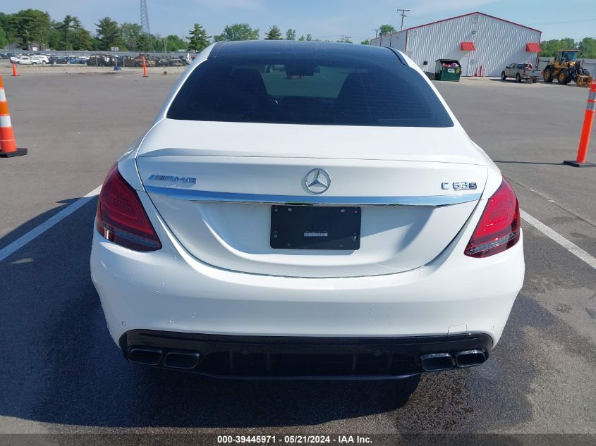 2019 Mercedes-Benz Amg C 63 S VIN: 55SWF8HB3KU301717 Lot: 39445971