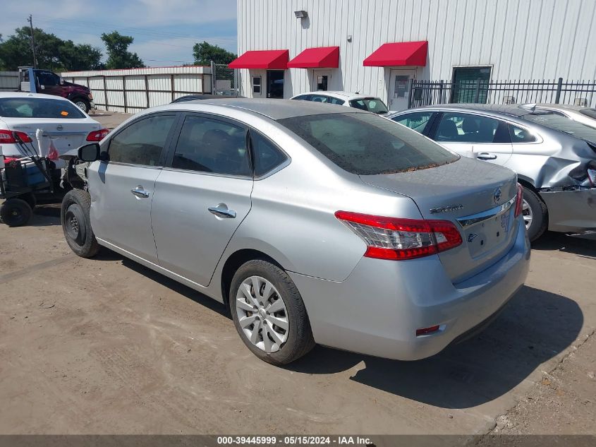 2015 Nissan Sentra S VIN: 3N1AB7AP0FY298991 Lot: 39445999