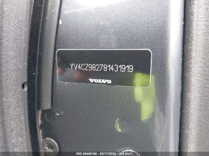 2008 Volvo Xc90 3.2 VIN: YV4CZ982781431919 Lot: 39446106