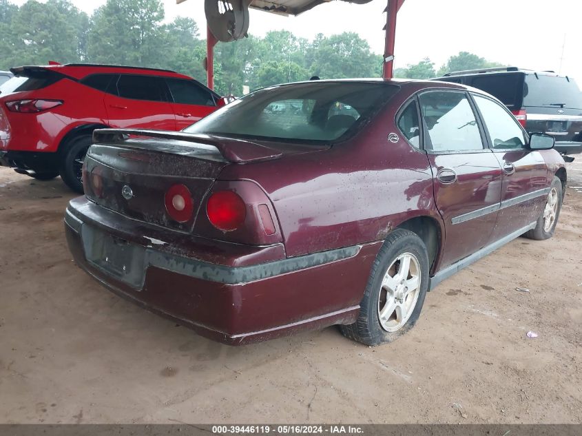 2004 Chevrolet Impala VIN: 2G1WF52E949259590 Lot: 39446119