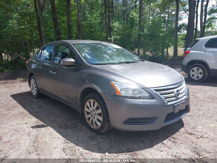 2015 Nissan Sentra S VIN: 3N1AB7AP9FY348769 Lot: 39446133