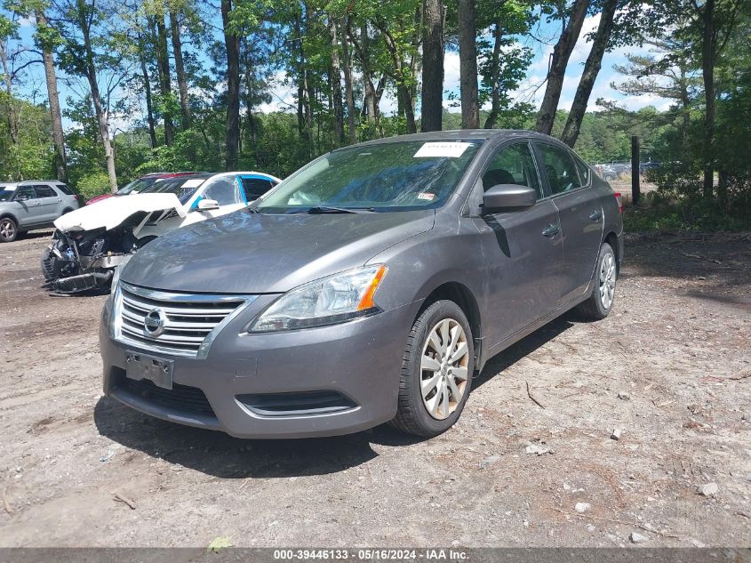 2015 Nissan Sentra S VIN: 3N1AB7AP9FY348769 Lot: 39446133