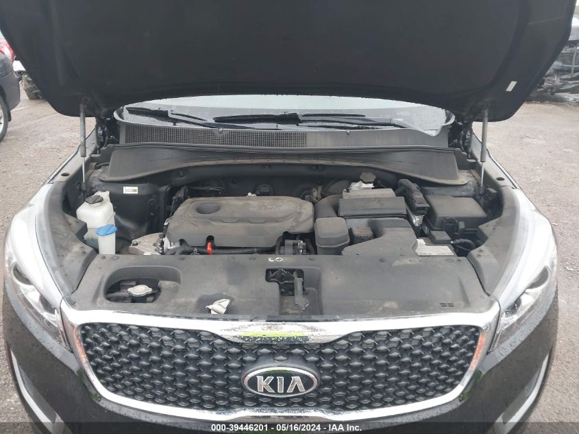 2018 Kia Sorento 2.4L Lx VIN: 5XYPG4A37JG376877 Lot: 39446201