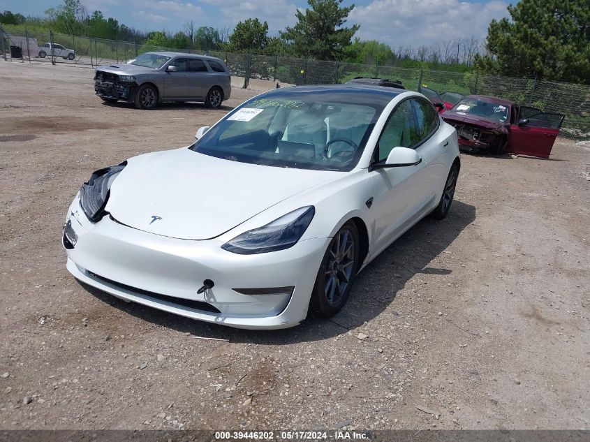 2023 Tesla Model 3 Rear-Wheel Drive VIN: 5YJ3E1EA8PF384000 Lot: 39446202