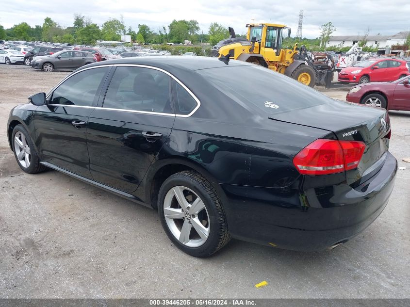 2012 Volkswagen Passat 2.5L Se VIN: 1VWBP7A35CC102206 Lot: 39446205